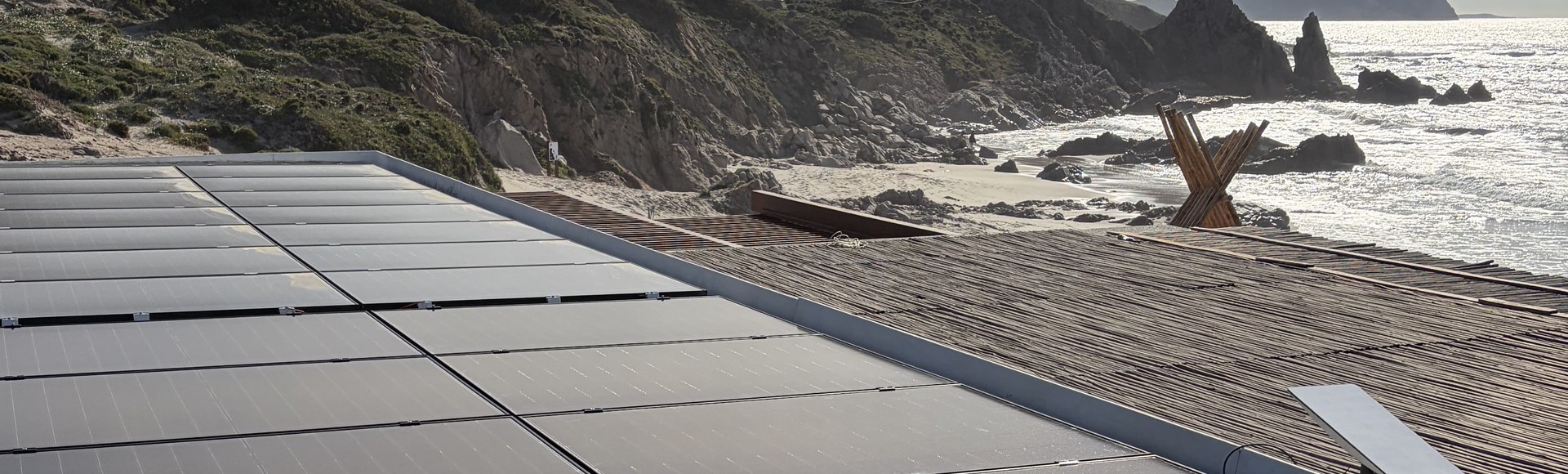 Ocean view solar installation